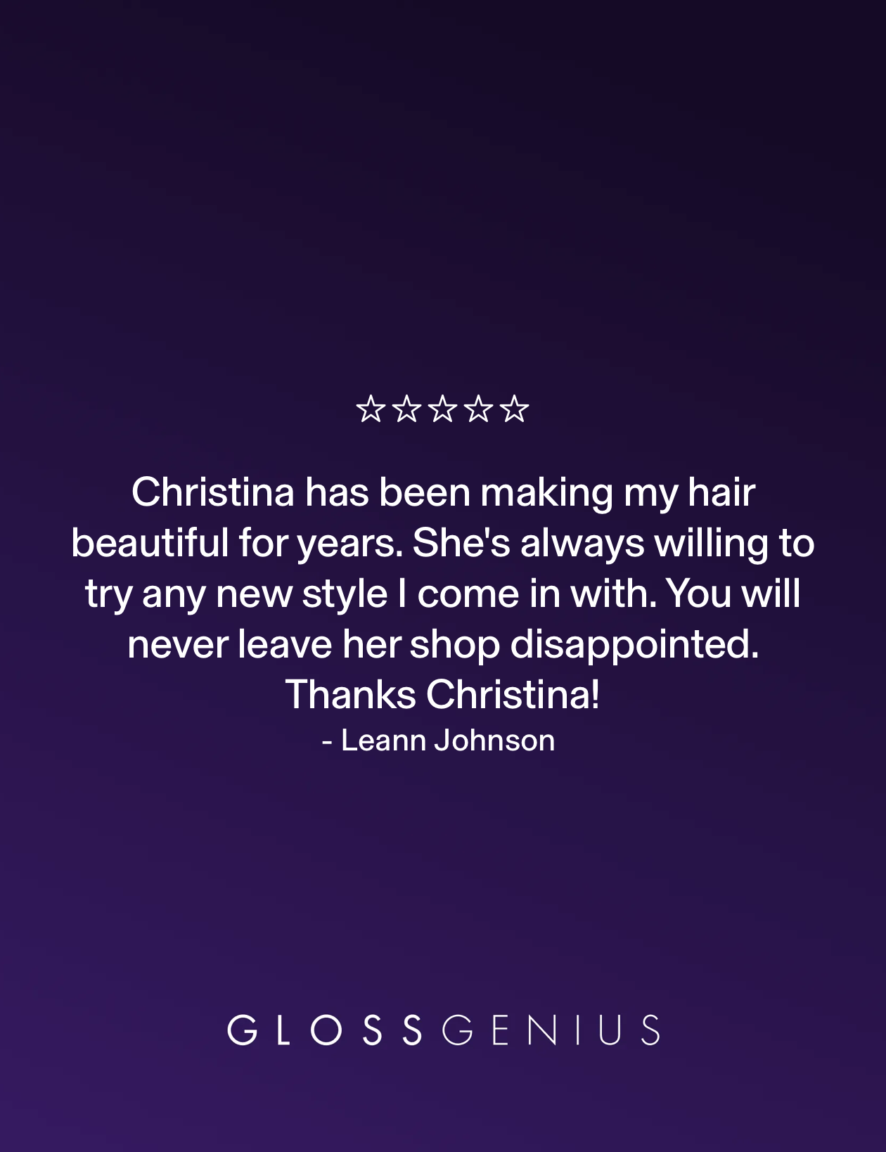 Client review for The Hair Temple