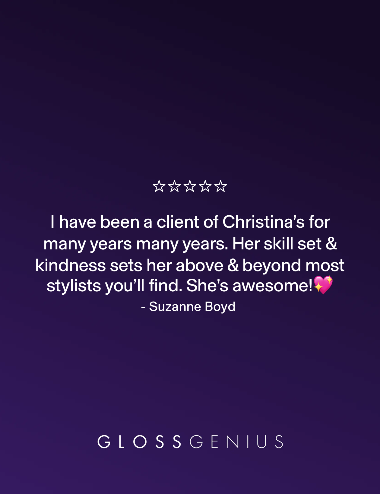 Client review for The Hair Temple