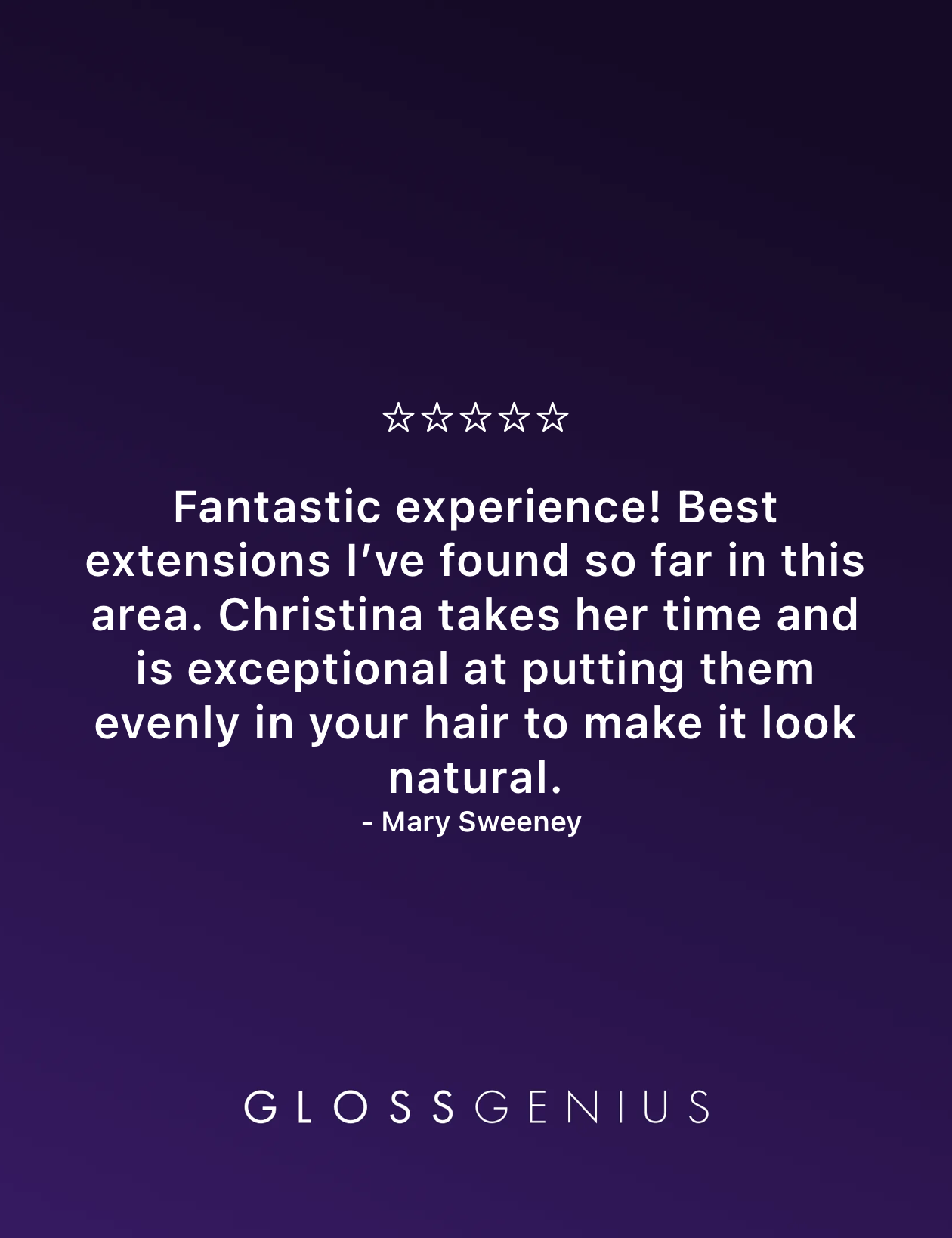 Client review for The Hair Temple